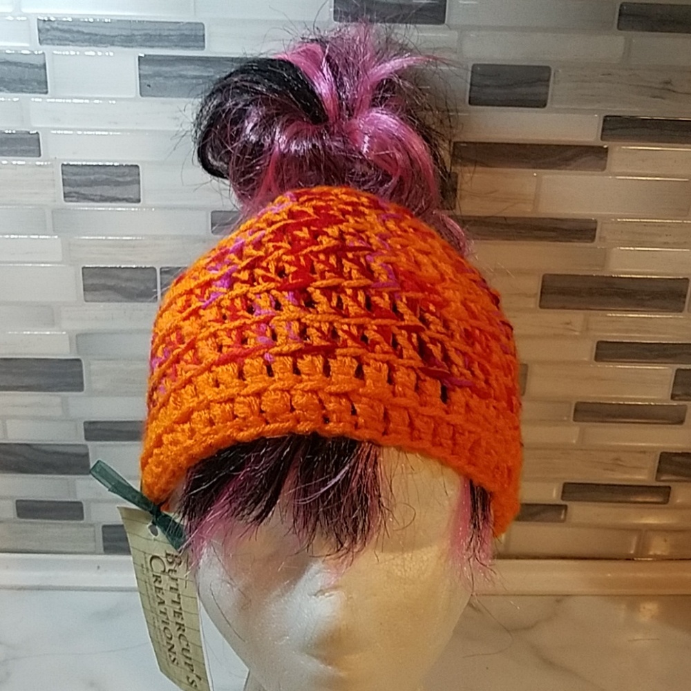 Handmade Messy Bun Hat